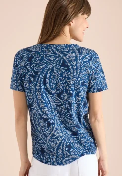 T-Shirt mit Rundhals und Minimal Print