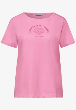 T-Shirt mit Rundhals und Muschelprint