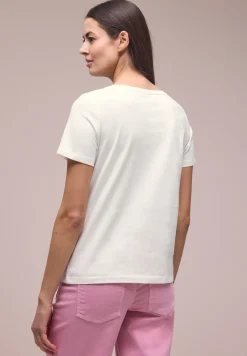 T-Shirt mit Rundhals und Muschelprint