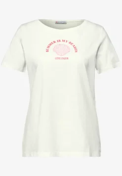 T-Shirt mit Rundhals und Muschelprint