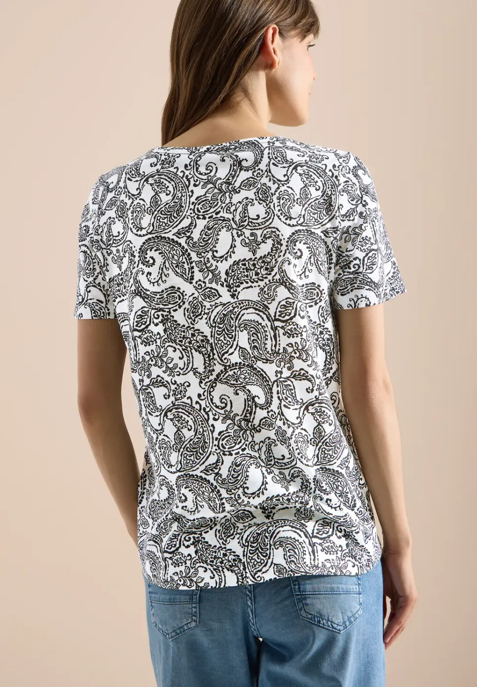 T-Shirt mit Rundhals und Muster