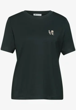 T-Shirt mit Rundhals und Printdetail