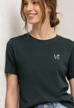 T-Shirt mit Rundhals und Printdetail