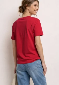 T-Shirt mit Rundhals und Printdetail