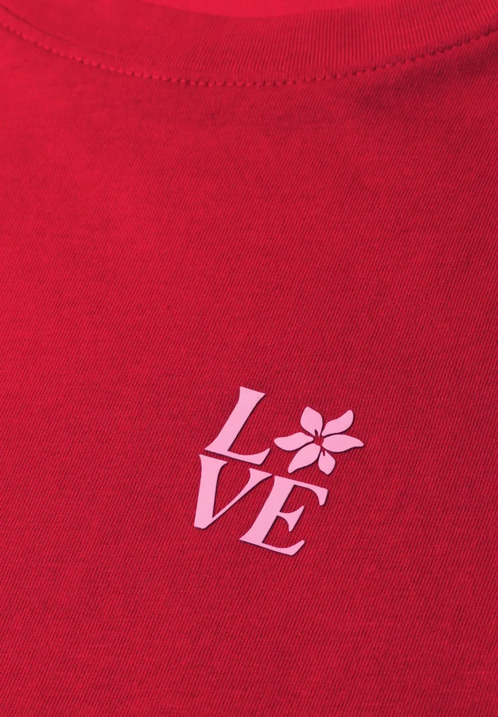 T-Shirt mit Rundhals und Printdetail