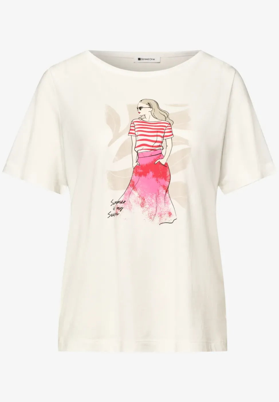 T-Shirt mit Rundhals und Print