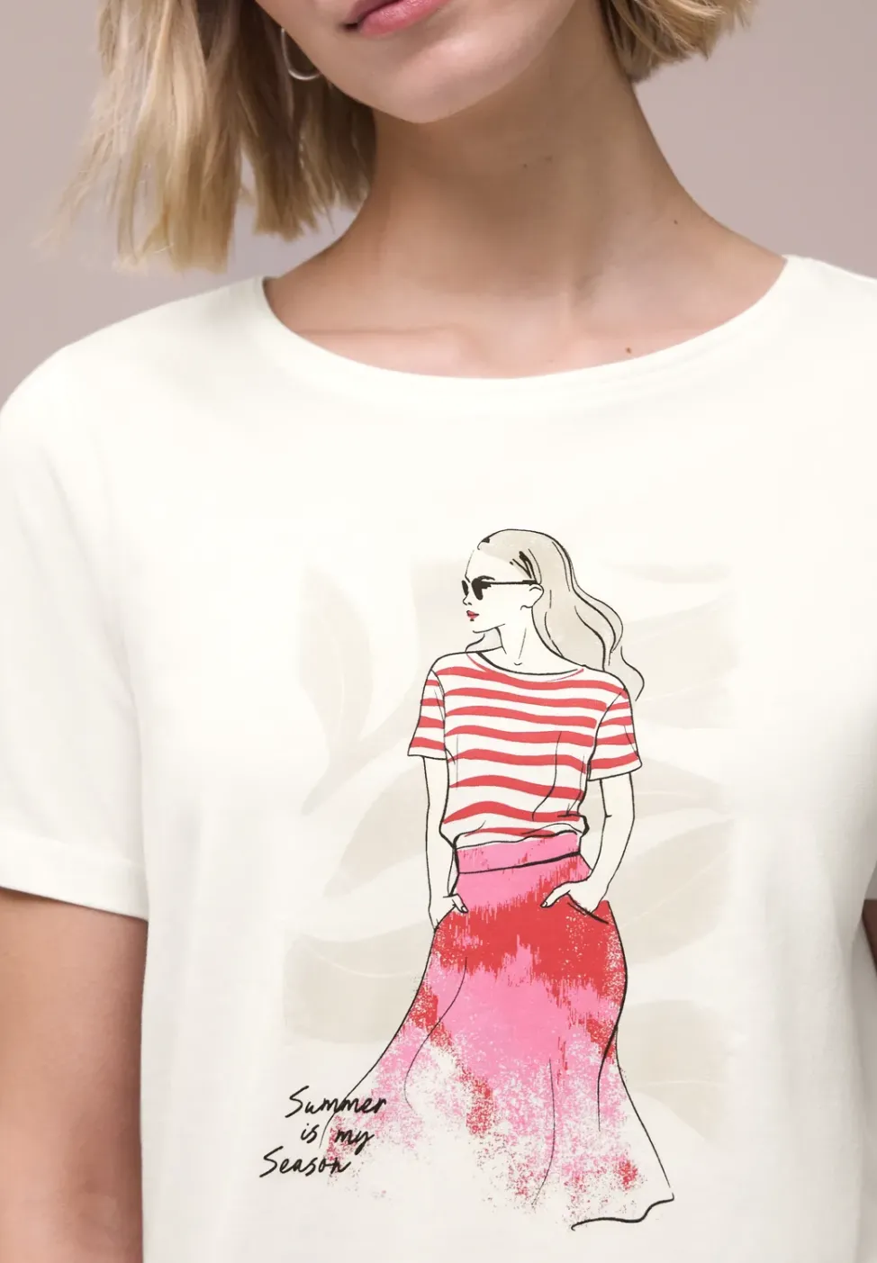 T-Shirt mit Rundhals und Print