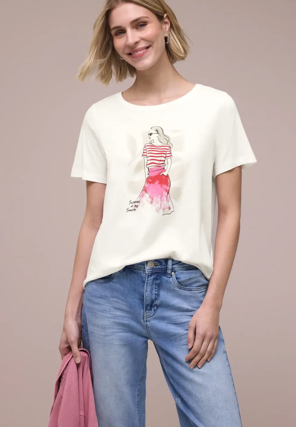 T-Shirt mit Rundhals und Print
