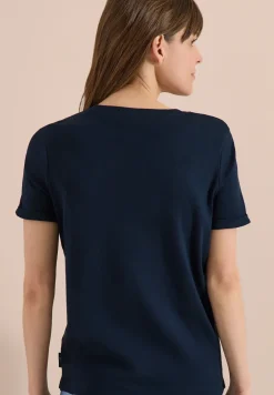 T-Shirt mit Rundhals und Print-Detail