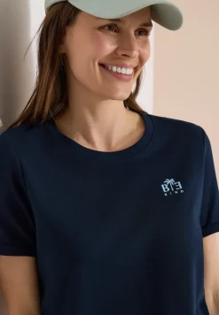T-Shirt mit Rundhals und Print-Detail