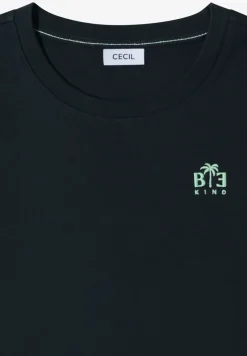 T-Shirt mit Rundhals und Print-Detail