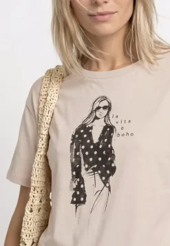 T-Shirt mit Rundhals und Print
