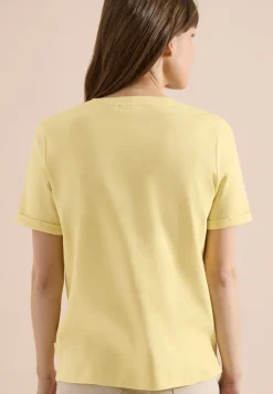 T-Shirt mit Rundhals und Print-Detail