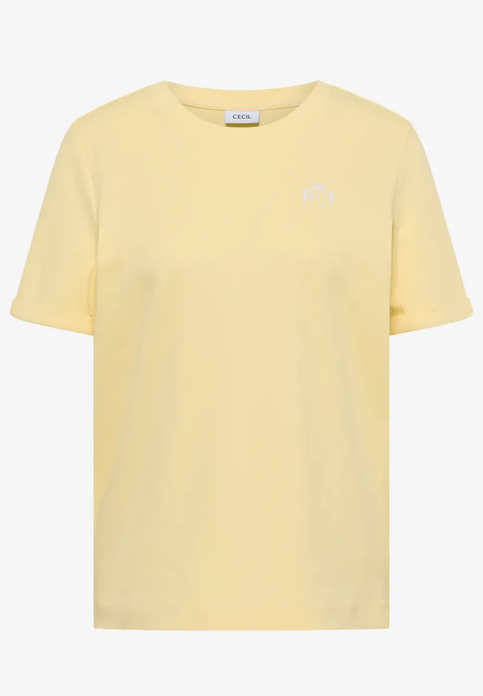 T-Shirt mit Rundhals und Print-Detail