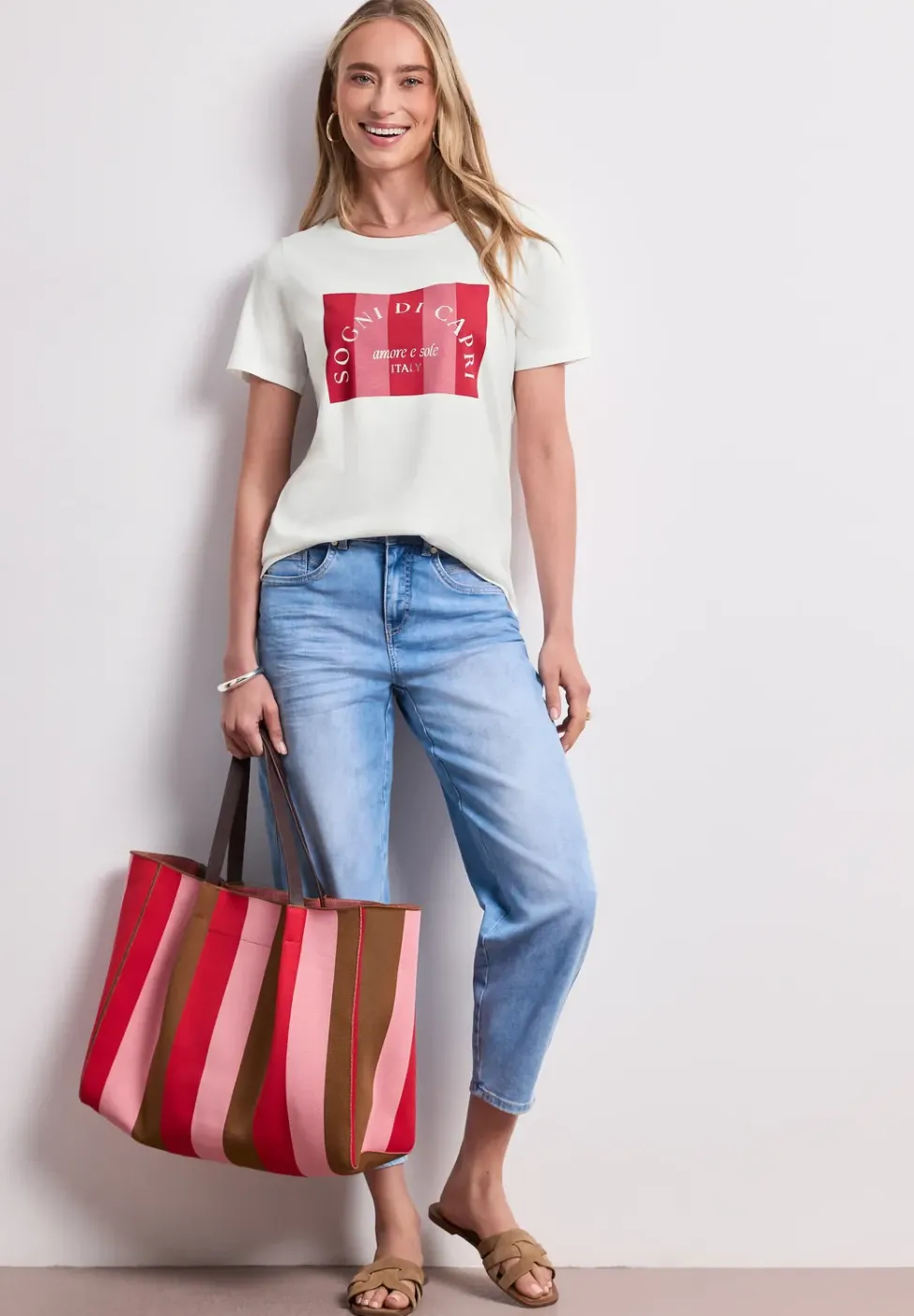 T-Shirt mit Rundhals und Print