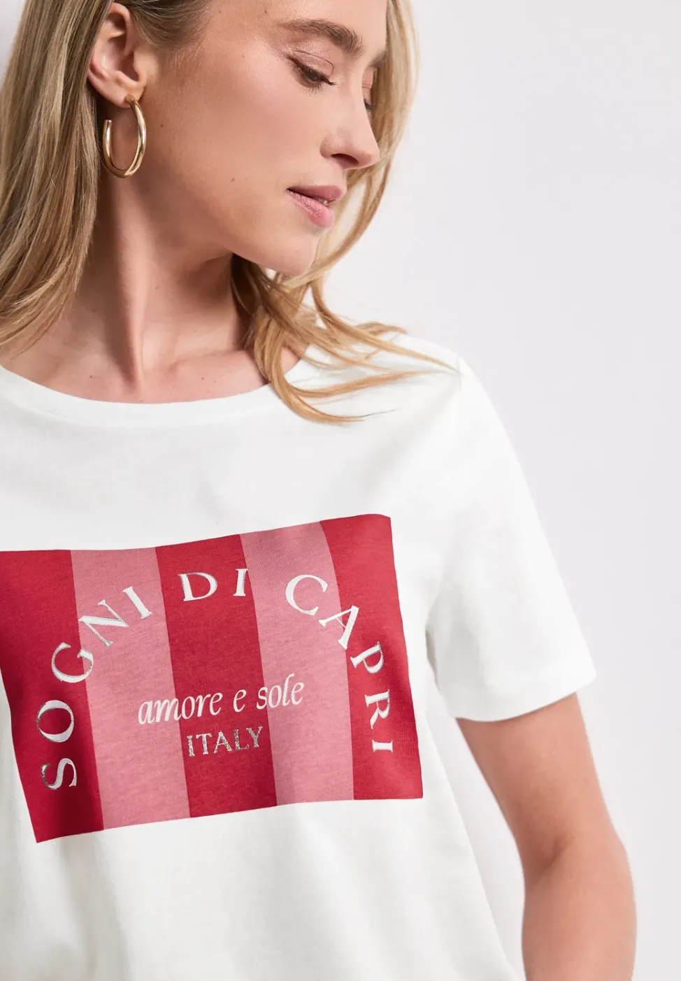 T-Shirt mit Rundhals und Print