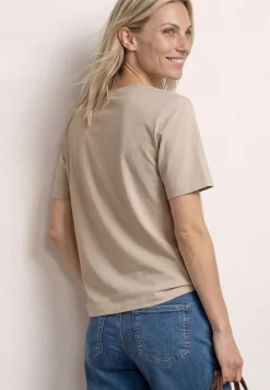 T-Shirt mit Rundhals und Printdetail