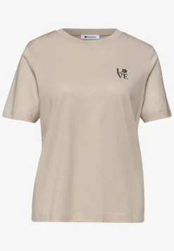 T-Shirt mit Rundhals und Printdetail