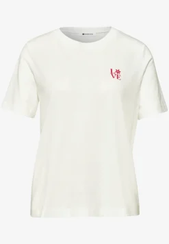 T-Shirt mit Rundhals und Printdetail