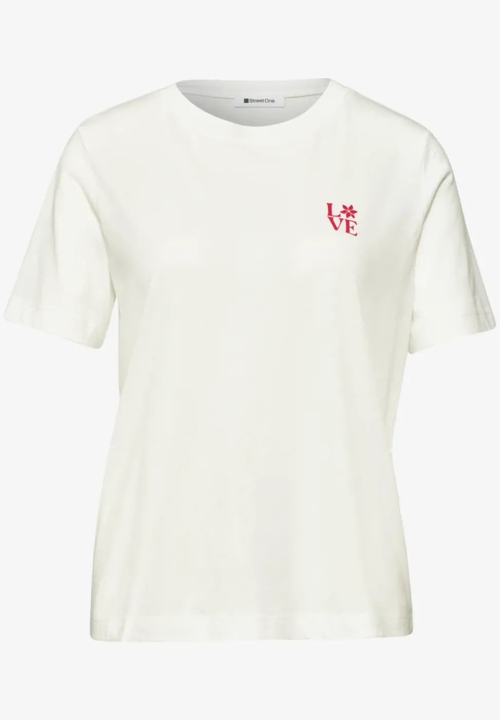T-Shirt mit Rundhals und Printdetail