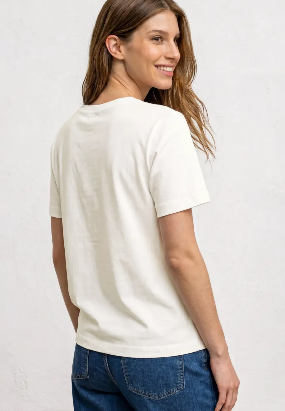 T-Shirt mit Rundhals und Printdetail