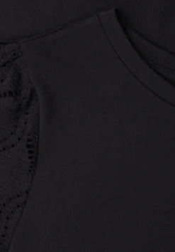 T-Shirt mit Rundhals und Spitzenärmeln