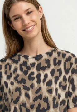 T-Shirt mit Rundhals und Spitze