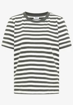 T-Shirt mit Rundhals und Streifen