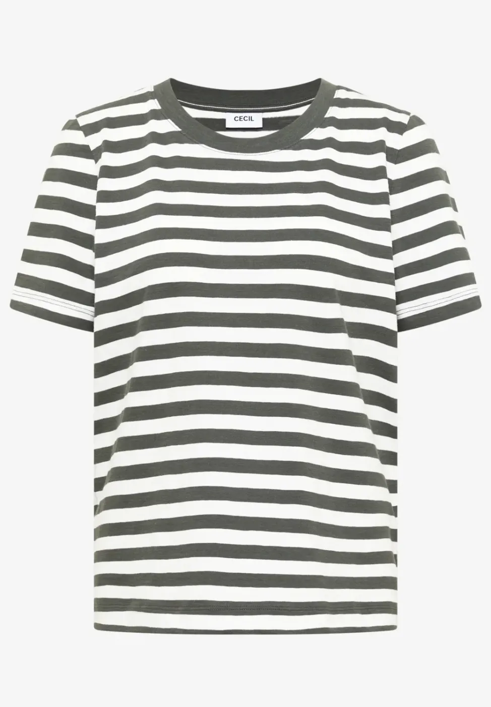 T-Shirt mit Rundhals und Streifen