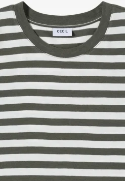 T-Shirt mit Rundhals und Streifen