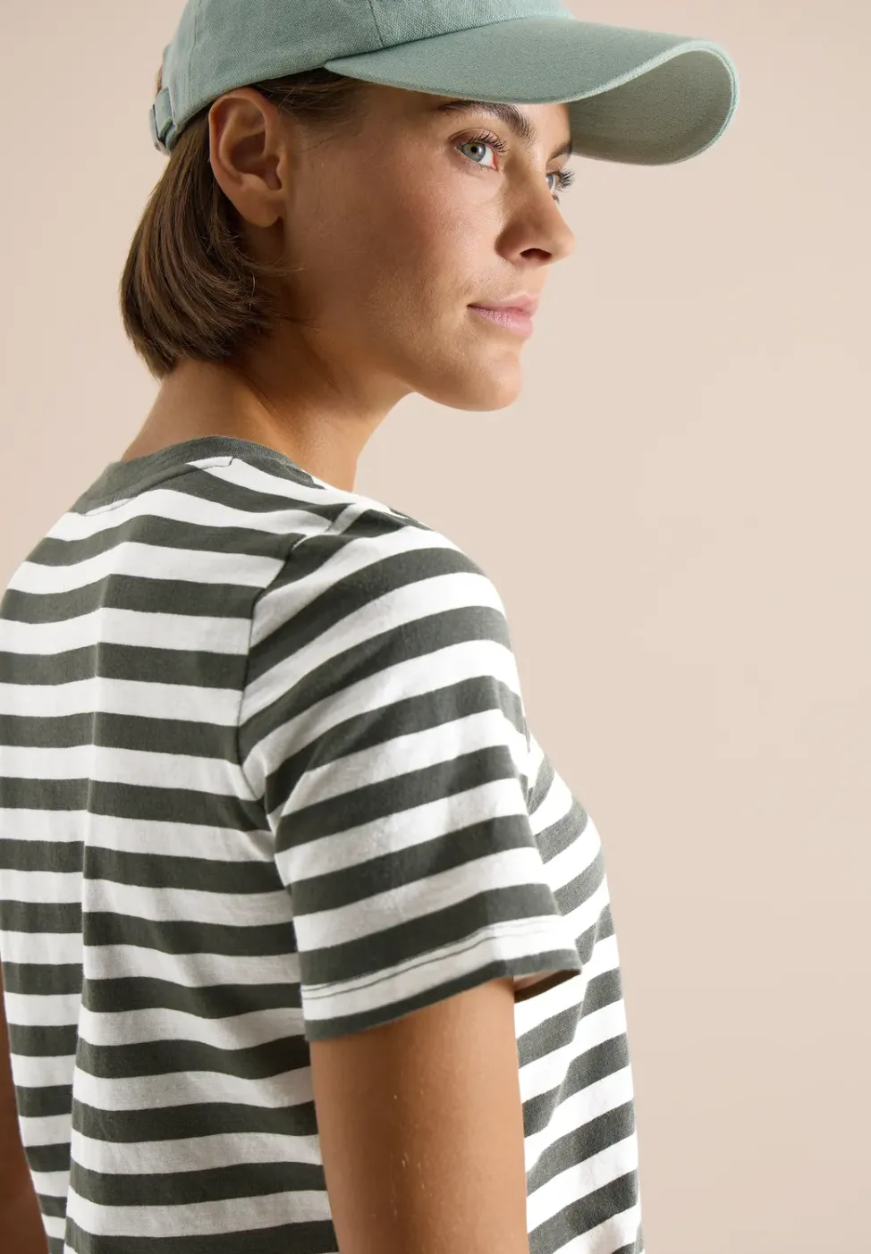 T-Shirt mit Rundhals und Streifen