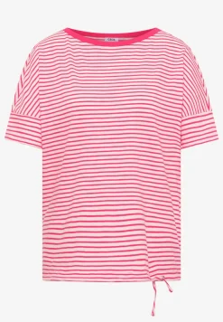 T-Shirt mit Rundhals und Streifen