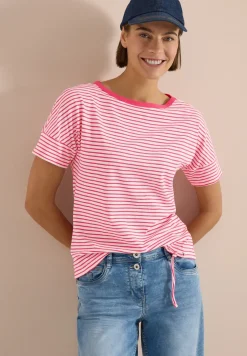 T-Shirt mit Rundhals und Streifen