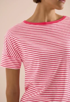 T-Shirt mit Rundhals und Streifen