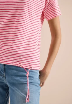 T-Shirt mit Rundhals und Streifen