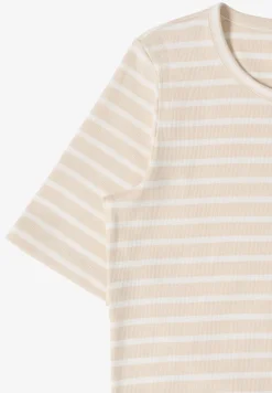 T-Shirt mit Rundhals und Streifen