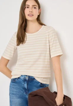 T-Shirt mit Rundhals und Streifen
