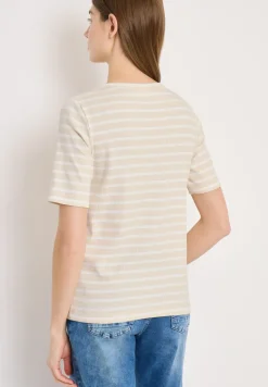 T-Shirt mit Rundhals und Streifen
