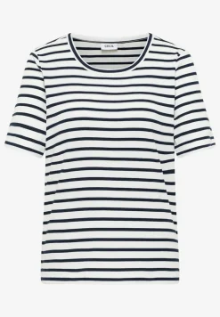 T-Shirt mit Rundhals und Streifen