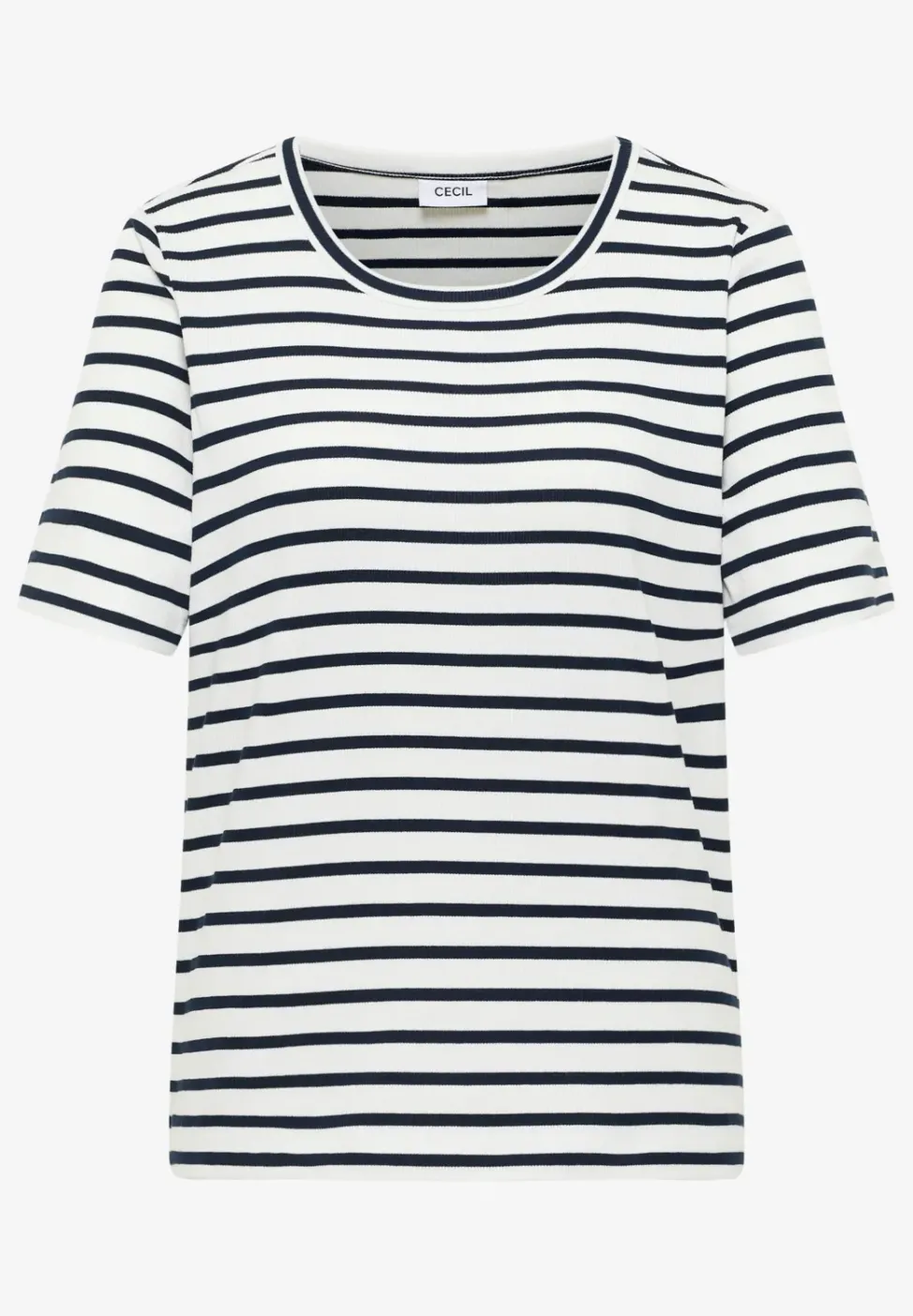 T-Shirt mit Rundhals und Streifen