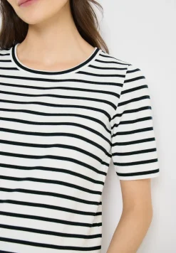T-Shirt mit Rundhals und Streifen