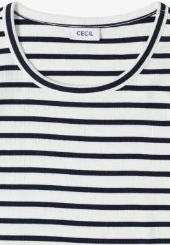 T-Shirt mit Rundhals und Streifen