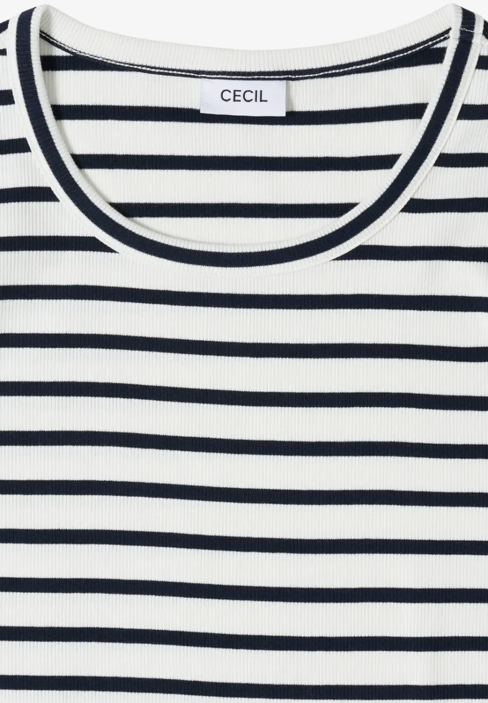T-Shirt mit Rundhals und Streifen