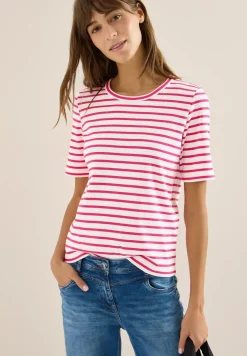 T-Shirt mit Rundhals und Streifen