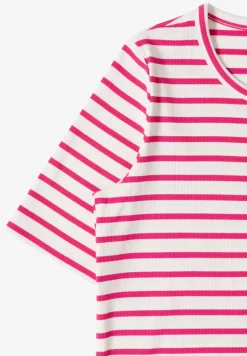 T-Shirt mit Rundhals und Streifen