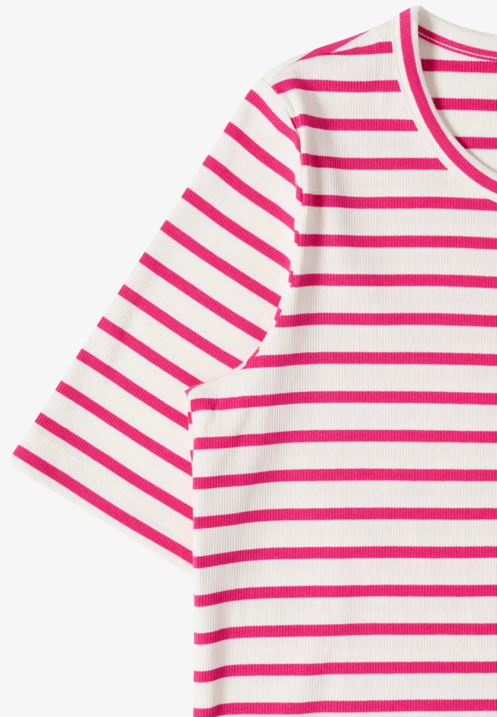 T-Shirt mit Rundhals und Streifen