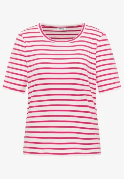 T-Shirt mit Rundhals und Streifen