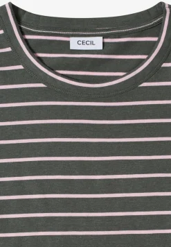 T-Shirt mit Rundhals und Streifen