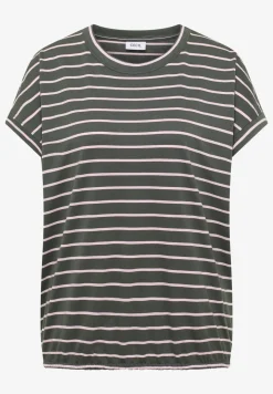 T-Shirt mit Rundhals und Streifen