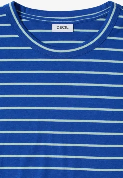 T-Shirt mit Rundhals und Streifen